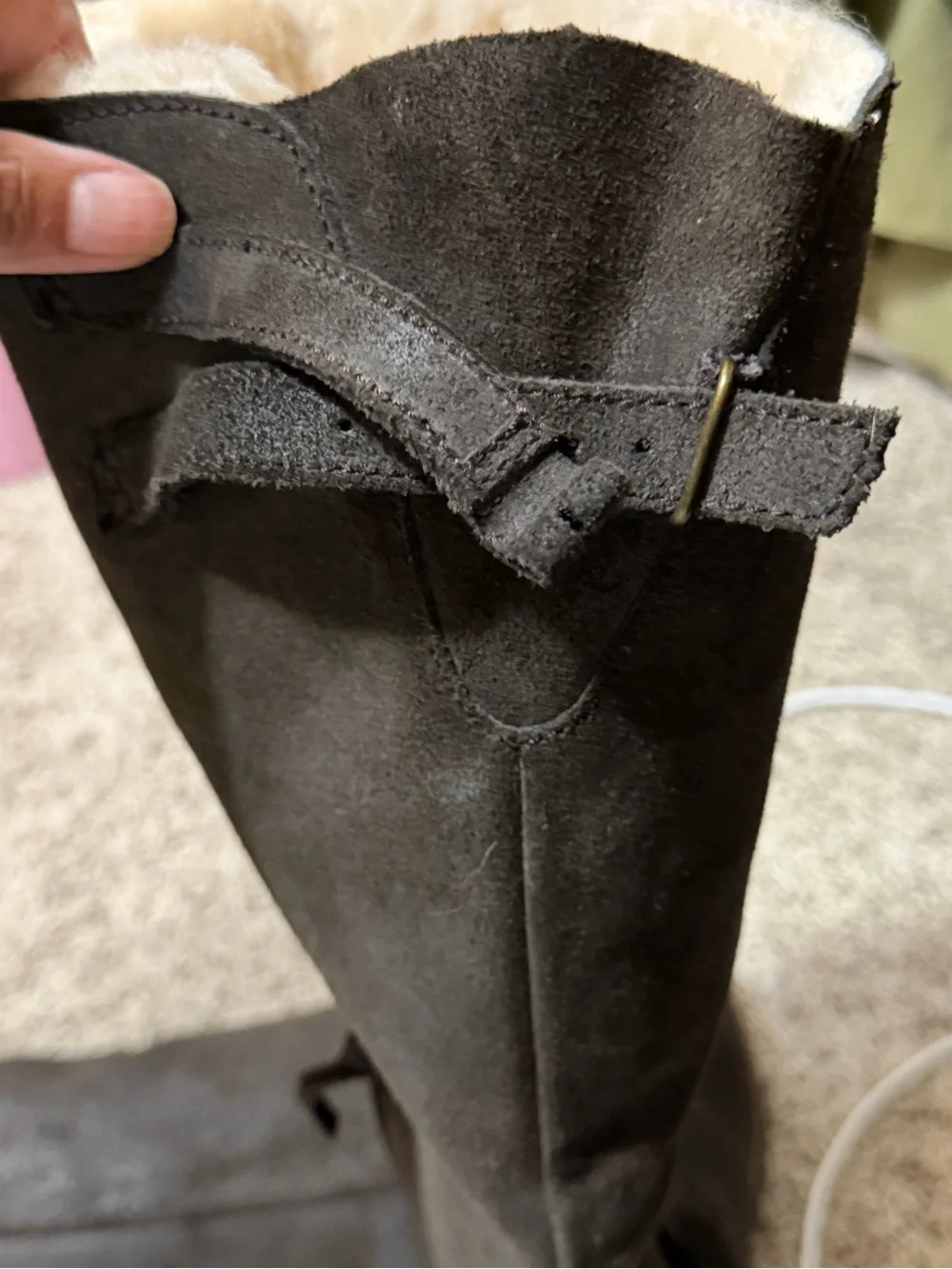 Emu Tall Shearling-Lined Winter Boots in Dark Gray